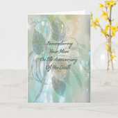 Todesjubiläumskarte für Mama Karte (Gelbe Blume)