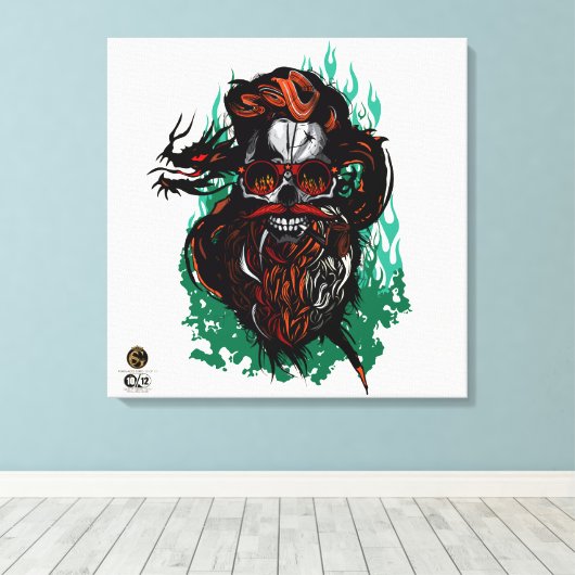 Todeskopf G-Skulls Renegade Series 10 of 12 Leinwanddruck (Insitu (Holzboden))