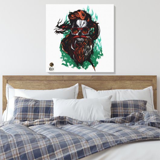 Todeskopf G-Skulls Renegade Series 10 of 12 Leinwanddruck (Insitu (Schlafzimmer))