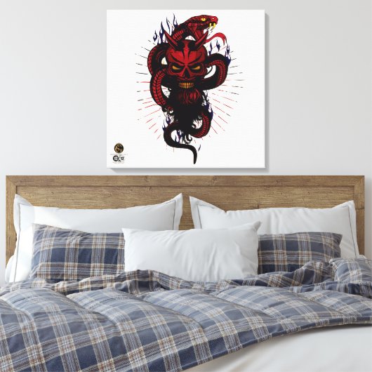 Todeskopf G-Skulls Renegade Series 12 of 12 Leinwanddruck (Insitu (Schlafzimmer))