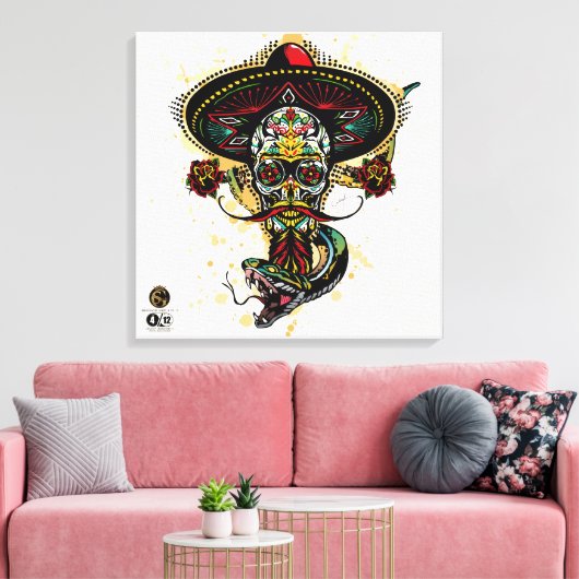 Todeskopf G-Skulls Renegade Series 4 of 12 Leinwanddruck (Insitu (Wohnzimmer))