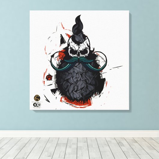 Todeskopf G-Skulls Renegade Series 6 of 12 Leinwanddruck (Insitu (Holzboden))