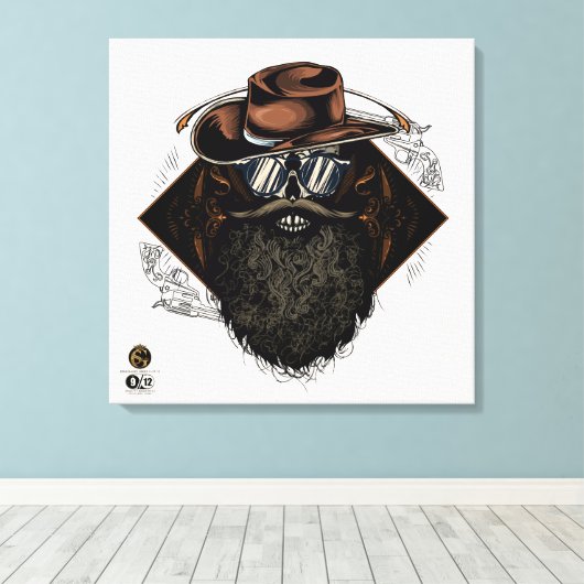 Todeskopf G-Skulls Renegade Series 9 of 12 Leinwanddruck (Insitu (Holzboden))