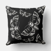 Todeskopf Hawkmoth Gothic Kissen (Rückseite)