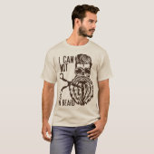 Todeskopf Hipster can not cut beard ba T-Shirt (Vorne ganz)