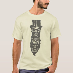 Todeskopf Hipster Citation Man Spends T-Shirt