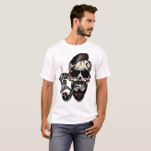 Todeskopf Hipster Luftverschmutzung Skull T-Shirt (Vorne ganz)