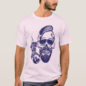 Todeskopf Hipster Zitat Luftverschmutzung T-Shirt (Vorderseite)