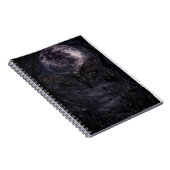 Todeskopf-Motten-Gotik-Mond-Kunstprint Notizblock (Rechte Seite)