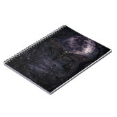 Todeskopf-Motten-Gotik-Mond-Kunstprint Notizblock (Linke Seite)