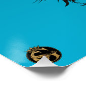 Todeskopf Punk Hipster G-Skulls Poster (Ecke)