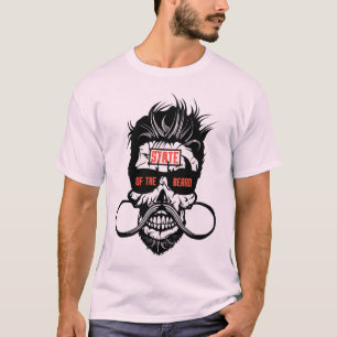 Todeskopf Statabeard Hipster Bartbart Moust T-Shirt