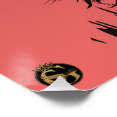 Todeskopf von Punk Hipster G-Skulls Haischädel Poster (Ecke)