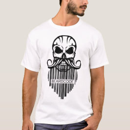 Todeskopf Zitat Hipster Beardcode T-Shirt