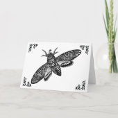 Todeskopfmatte Vintage Illustrationskarte Karte (Vorderseite)