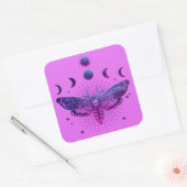 Todeskopfmoth Occult Quadratischer Aufkleber (Umschlag)