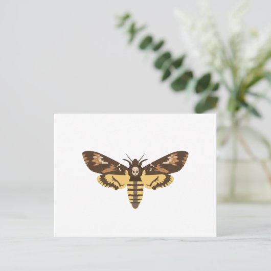 Todeskopfmoth Postkarte (Stehend Vorderseite)