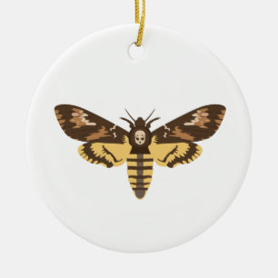 Todeskopfmotiv Keramik Ornament