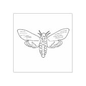 Todeskopfmotte Gummistempel (Prägung)