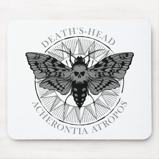 Todeskopfmotte Mousepad (Vorne)
