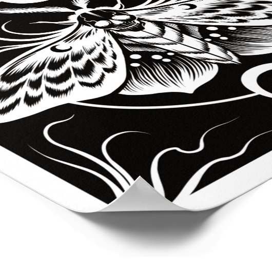 Todeskopfmotte Poster (Ecke)