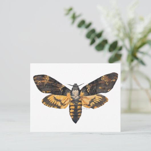 Todeskopfpostkarte Postkarte (Stehend Vorderseite)