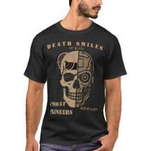 Todeslächeln Kampfingenieur-Totenkopf-Shirt