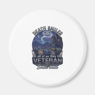 Todeslächeln Veteran Halloween Geist Friedhof Hau Magnet