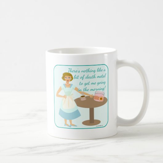Todesmetall-Hausfrau Kaffeetasse (Rechts)