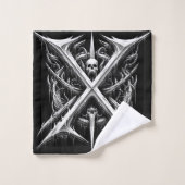 Todesmetall-Kopfbanger - Schwermetalle Badhandtuch Set (Waschlappen)