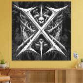 Todesmetall-Kopfbanger - Schwermetalle Leinwanddruck (Insitu (Wohnzimmer))