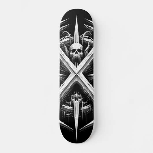 Todesmetall-Kopfbanger - Schwermetalle Skateboard (Vorderseite)