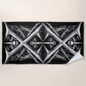 Todesmetall-Kopfbanger - Schwermetalle Strandtuch (Vorderseite)