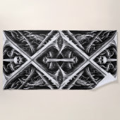 Todesmetall-Kopfbanger - Schwermetalle Strandtuch (Vorderseite)