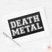 Todesmetall Rechteckiger Aufkleber (Umschlag)
