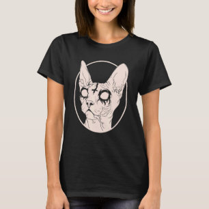 Todesmetall Sphynx Kat Satanic Bekleidung für Männ T-Shirt