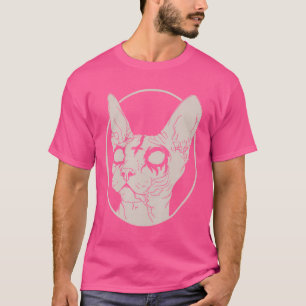 Todesmetall Sphynx Kat Satanic Bekleidung für Männ T-Shirt