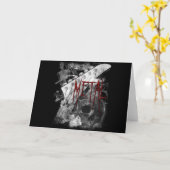 Todesmetallgitarre Karte (Gelbe Blume)