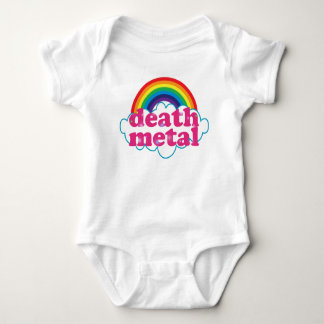 Todesmetallregenbogenentwurf Baby Strampler