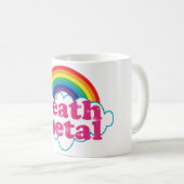Todesmetallregenbogenentwurf Kaffeetasse (VorderseiteRechts)