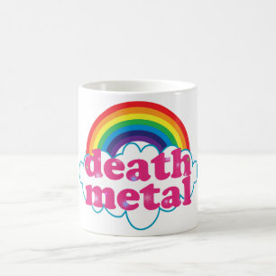 Todesmetallregenbogenentwurf Kaffeetasse