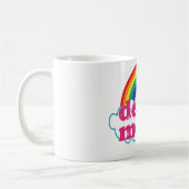 Todesmetallregenbogenentwurf Kaffeetasse (Links)