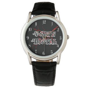 Todesmetallzeichen Armbanduhr