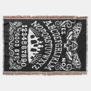 Todesmotten-Hexe-Brett-Wurf Decke