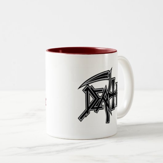 TODESoffizielles Logo u. Metallkreuzzug-Tasse Zweifarbige Tasse (VorderseiteRechts)