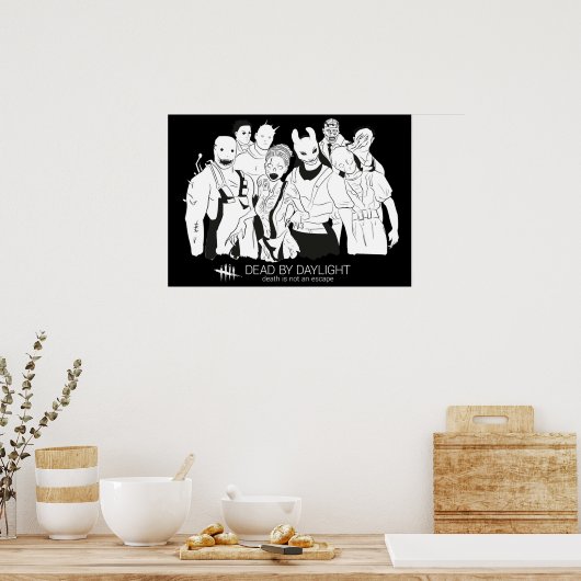 Todesopfer bei dunkler Tageslicht Poster (Küche)