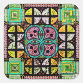 "Todespiel" Quadratischer Aufkleber (Vorderseite)