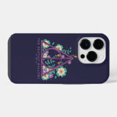 Todesrelikte Blumen Grafik iPhone Hülle (Rückseite (Horizontal))