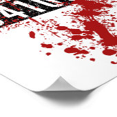 Todesroh Insasse 94109 blutiges Kostüm zu Hallowee Poster (Ecke)