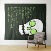 Todesschatten — Schädel Wandteppich (Beispiel (Horizontal))